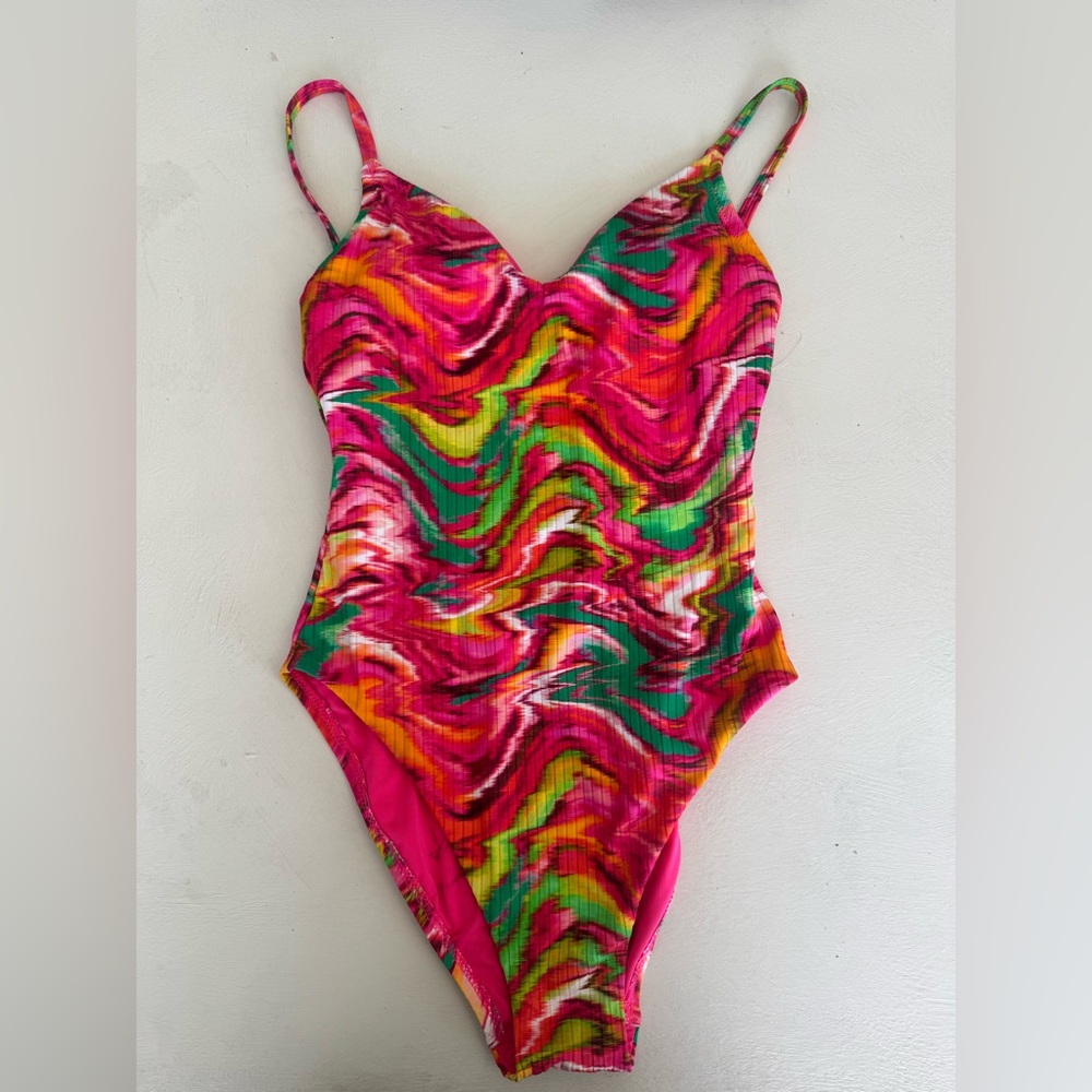 Sanctuary One Piece Read Between The Lines Swimsuit w/Strappy Back